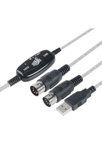 USB Midi Kablo 5 Pin Din Kablo USB Çevirici Klavye Org Midi Müzik Düzenleme Kablosu 1 In 1 Out Mıdı