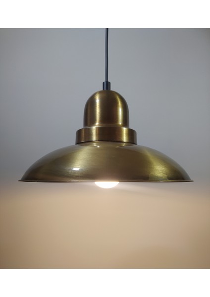 Vintage Bornz Eskitme Metal Sarkıt Avize