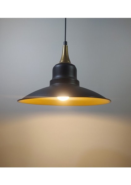 Vintage Metal Sarkıt Avize Bronz Askılı