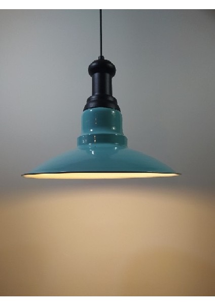 Turkuaz Metal Sarkıt Avize Vintage Sarkıt