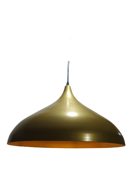 Retro Rustik Metal Sarkıt Avize Mat Altın Avize 45 cm En