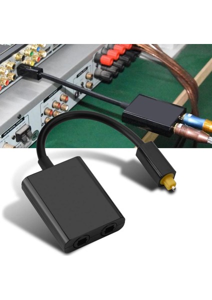 Optik Çoklayıcı Optical Splitter 1 Griş 2 Çıkış Optik Çoğaltıcı Spdıf Toslink Fiber Optik Ses Kablosu modelleri