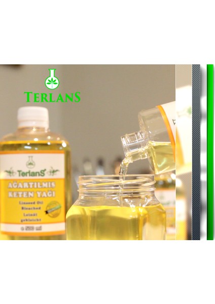 Terlans Keten Yağı 100 ml Resim Yağı & Ahşap Koruyucu Linseed Oil