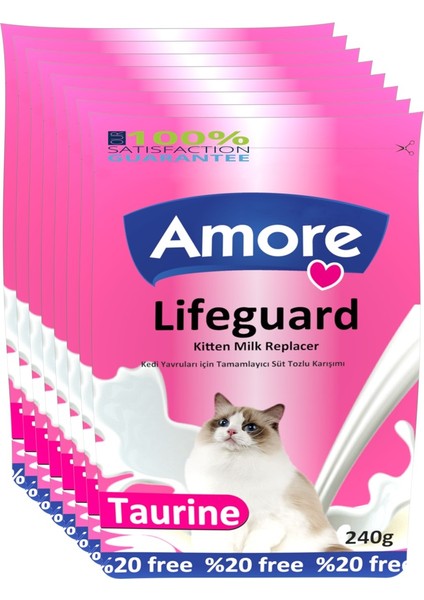 Yavru Kedi Süt Tozu Lifeguard Kitten Milk Supplement 8 x 240 gr