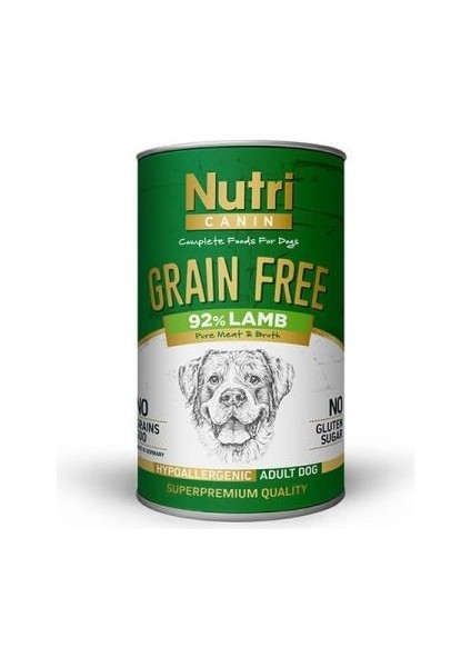 Tahılsız Adult Kuzu Etli Köpek Konservesi 400 gr