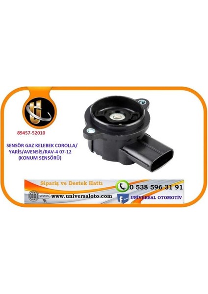 Sensör Gaz Kelebek Corolla/Yaris/Avensis/Rav4