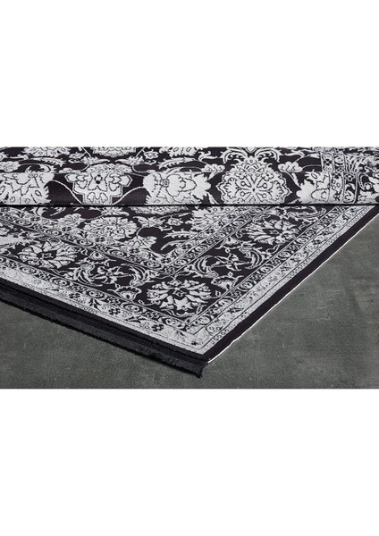 Esiliva 11309 Yüksek Kalite Modern Siyah Viskon Salon Halısı modelleri