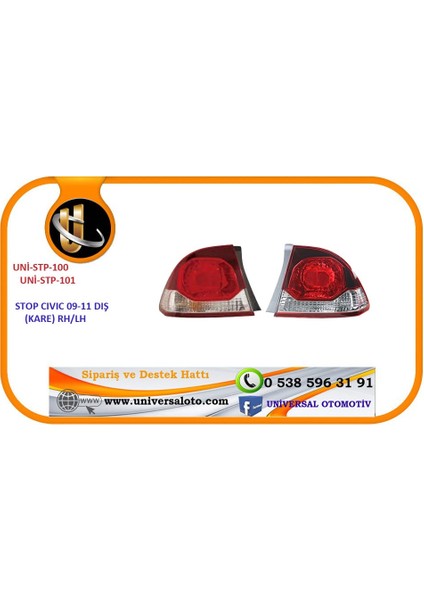 Stop Cıvıc 09-11 Kare Dış Rh