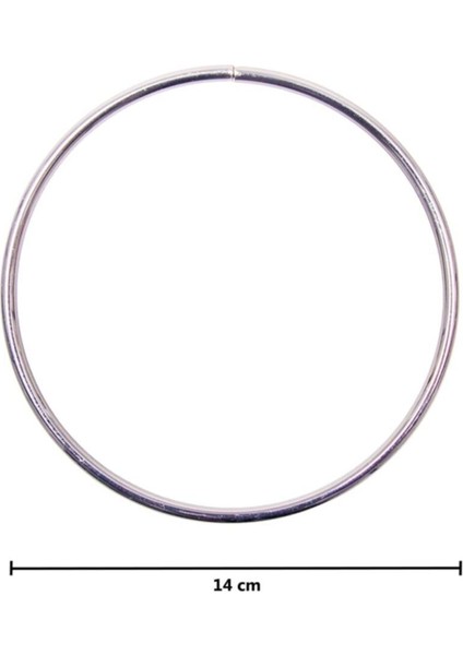 Metal Çanta Sapı Gümüş 14 cm