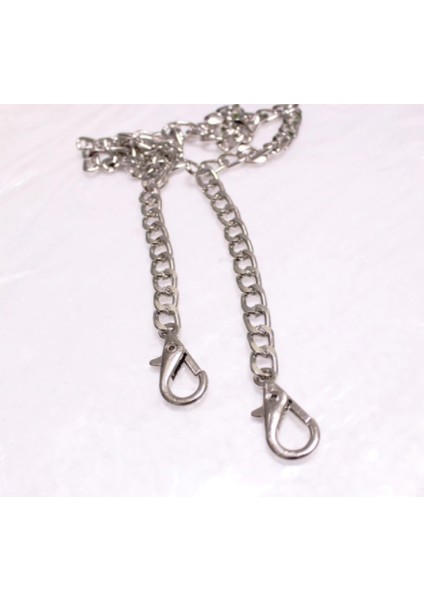 100 cm Low Kancalı Zincir (Gümüş)