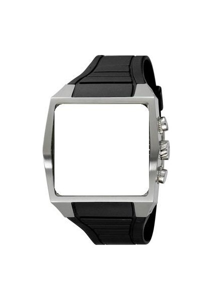 PU910551002SIYAH Renk Silikon Saat Kordonu Kayışı