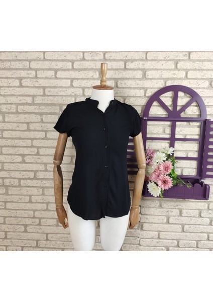 Dokuma Viskon Kumaş Gömlek(Siyah) fiyatları