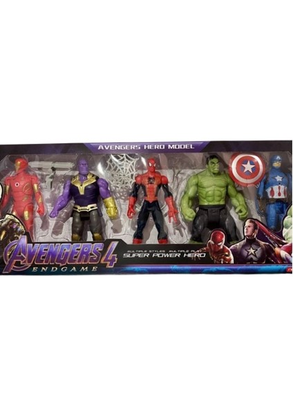 Ürün Sarayı Avengers Süper Kahramanlar 15 cm Figür Seti 5li