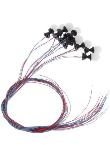 2x 10X Sokak Işık Led'leri Lamba Post Tren Demiryolları Manzara Dekorasyonu 1/100 Ölçekli (Yurt Dışından)