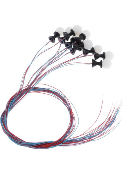 2x 10X Sokak Işık Led'leri Lamba Post Tren Demiryolları Manzara Dekorasyonu 1/100 Ölçekli (Yurt Dışından) fiyatları