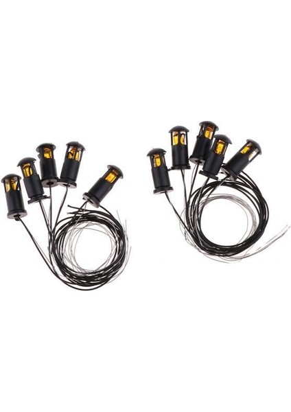 2x 10 Adet 1 cm Yükseklik Çim Modeli Işık Fener Mini Için (Yurt Dışından)