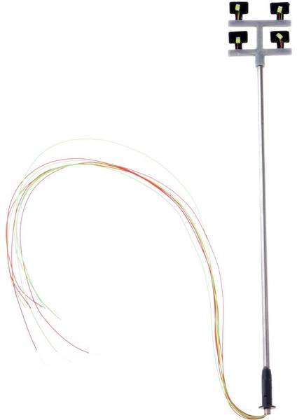 5 Adet 1/100 Ho Ölçekli Model Demiryolu Yard Sokak Manzarası Işık LED Lamppost (Yurt Dışından) modelleri