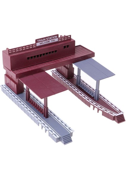 1:87 Ölçekli Tren Istasyonu Simülasyon Düzeni Ho Ölçer Yapı Modeli Diorama (Yurt Dışından) modelleri