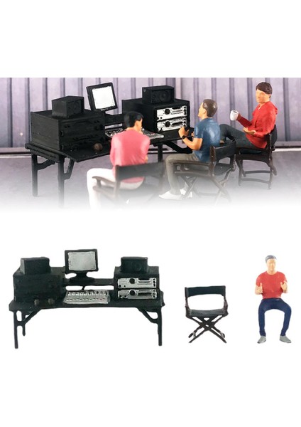 3x1:64 Boyalı Şekil W / Masa Sandalye Direktör Bebekler Dekorasyon Gençler Için Turuncu (Yurt Dışından) modelleri