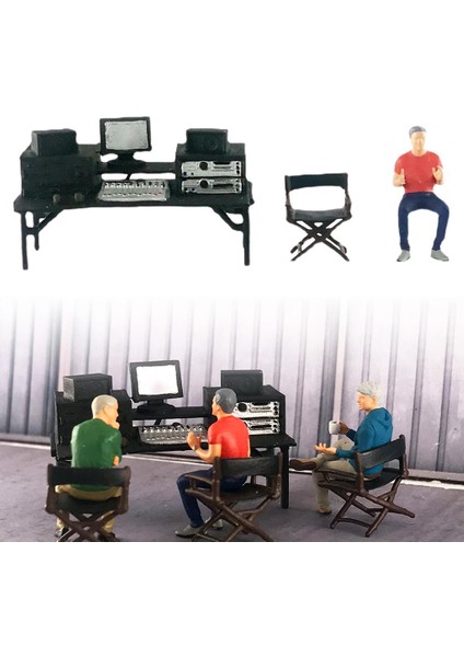 3x1:64 Boyalı Şekil W / Masa Sandalye Direktör Bebekler Dekorasyon Gençler Için Turuncu (Yurt Dışından) indirimleri