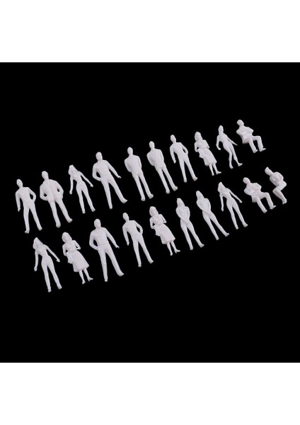 20 Adet 1/50 Boyasız Modeli Çok Poz Insanlar Karakter Minyatür Rakamlar (Yurt Dışından) fırsatları