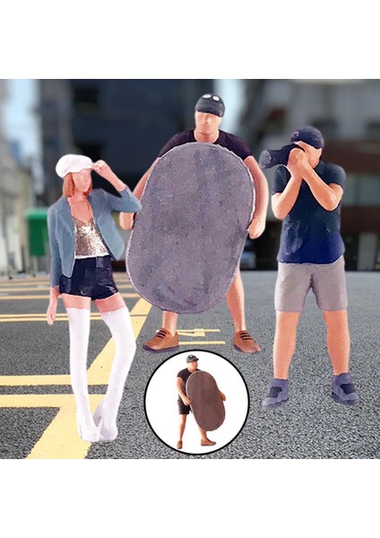 1/64 Boyalı Rakamlar, Minyatür Çakmak Reçine Playset Şekil Açıklandığı Gibi Dollhouse Için (Yurt Dışından) modelleri