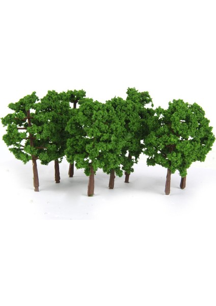 Boyalı Plastik Model Tress Tren Demiryolu Diorama Mimarisi 1: 150 20X Yeşil (Yurt Dışından)