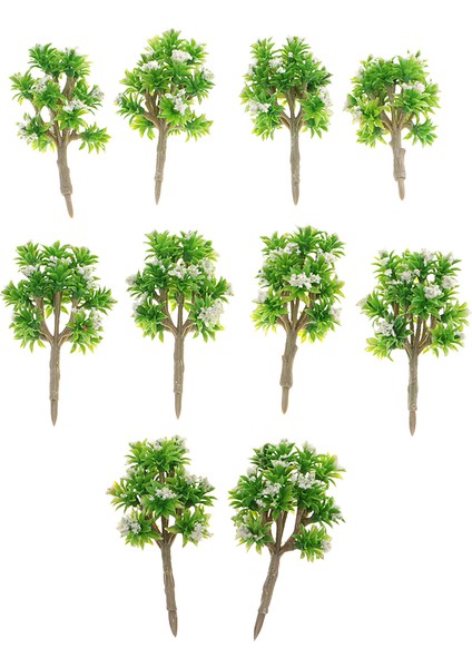 10X Plastik Model Ağacı Z Ölçer W / Tren Düzeni Wargame Manzarası Diorama White (Yurt Dışından) fiyatları