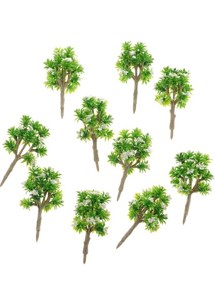 10X Plastik Model Ağacı Z Ölçer W / Tren Düzeni Wargame Manzarası Diorama White (Yurt Dışından) indirimleri