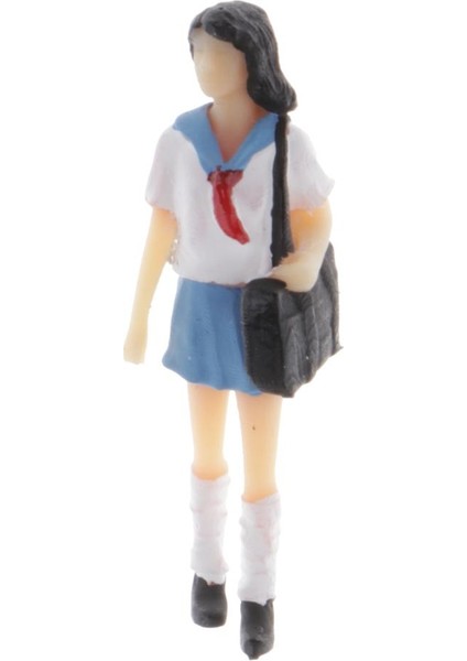 1:64 Rakamlar Diorama Üniforma Kız Moda Japon Erkek Kız A (Yurt Dışından)