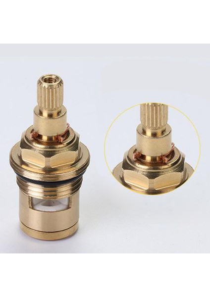 Yedek Pirinç Seramik Kök Disk Kartuşu Musluk Vanası Çeyrek 1/2 "kırmızı Saat Yönünde (Yurt Dışından)
