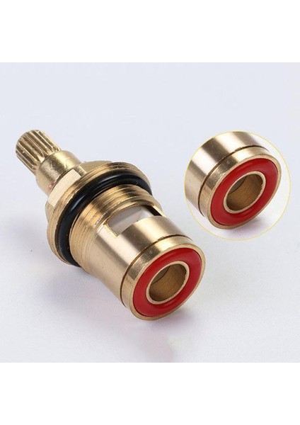 Yedek Pirinç Seramik Kök Disk Kartuşu Musluk Vanası Çeyrek 1/2 "kırmızı Saat Yönünde (Yurt Dışından)