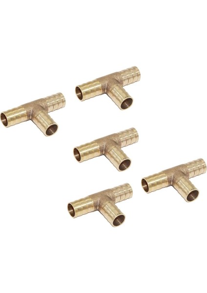5 Adet Dikenli Pirinç T Parçası 3 Yollu Tee Hortum Yakıt Hava Hortumu Marangoz Adaptörü 12MM (Yurt Dışından) modelleri
