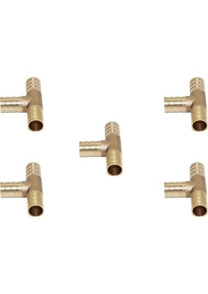 5 Adet Dikenli Pirinç T Parçası 3 Yollu Tee Hortum Yakıt Hava Hortumu Marangoz Adaptörü 12MM (Yurt Dışından) indirimleri