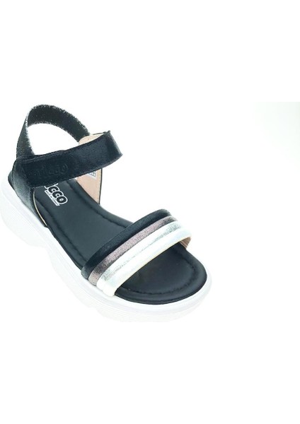 Alice Siyah Kız Çocuk Sandalet