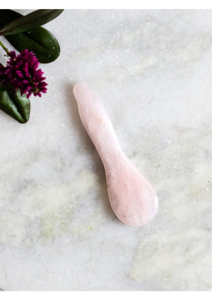 Pembe Kuvars Gua Sha Spoon