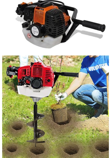 DKT7980 Benzinli Toprak Burgu Makinesi 150MM*100CM Toprak Delme Ucu 7.9 Hp Güçlü Titanyum Xmotor modelleri