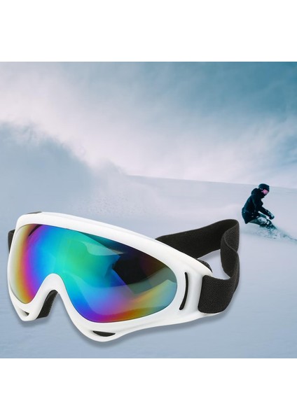 Kayak Gözlük Güneş Gözlüğü Anti-Sis Snowmobile Rüzgar Geçirmez Snowboard Anti-Uv (Yurt Dışından)