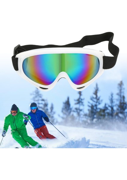 Kayak Gözlük Güneş Gözlüğü Anti-Sis Snowmobile Rüzgar Geçirmez Snowboard Anti-Uv (Yurt Dışından)