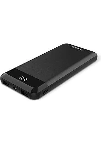 DLP2710 10.000mAh Power Bank, LCD Güç Göstergesi, 2x USB-A Bağlantı, Siyah