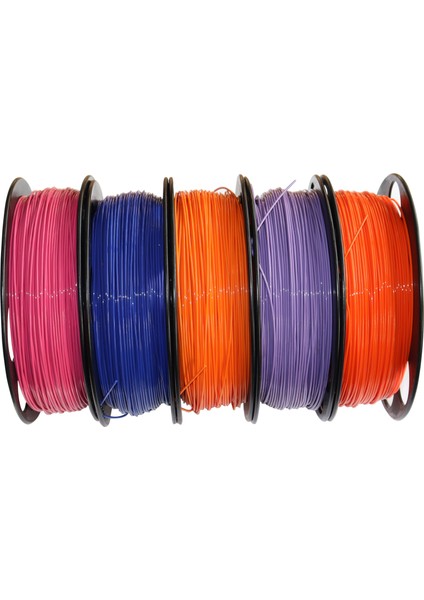 Plastik Yerli Üretim Pla 3D Filament Ral 2004 Açık Turuncu 1.75MM indirimleri