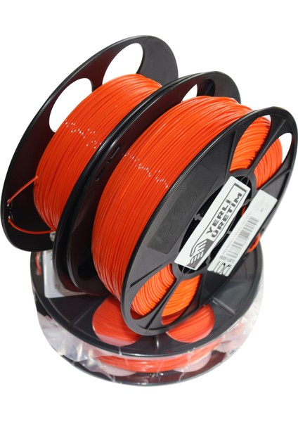 Plastik Yerli Üretim Pla 3D Filament Ral 2008 Koyu Turuncu 1.75MM fiyatları