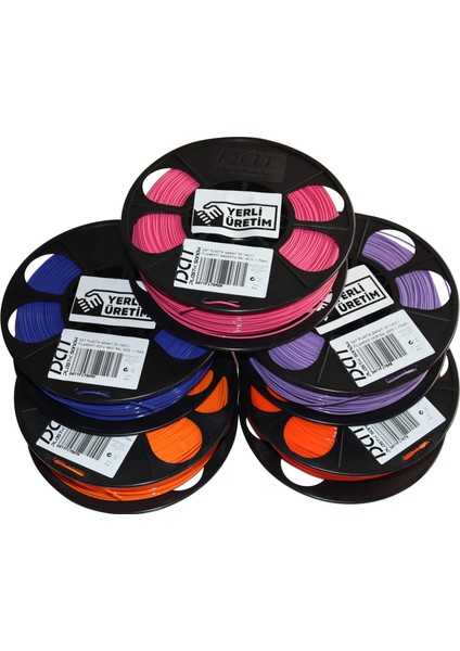 Plastik Yerli Üretim Pla 3D Filament Ral 2008 Koyu Turuncu 1.75MM fırsatları