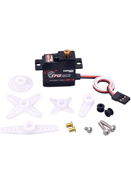 17G Dişli Servo 1/18 Yüksek Hızlı Rc Sabit Kanat Düzlemi Rc Tekne Aksesuarları S0017M (Yurt Dışından)