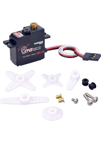 17G Dişli Servo 1/18 Yüksek Hızlı Rc Sabit Kanat Düzlemi Rc Tekne Aksesuarları S0017M (Yurt Dışından)