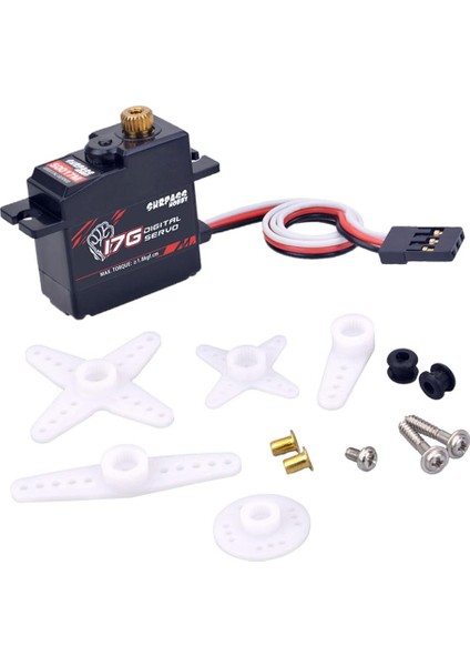 17G Dişli Servo 1/18 Yüksek Hızlı Rc Sabit Kanat Düzlemi Rc Tekne Aksesuarları S0017M (Yurt Dışından)