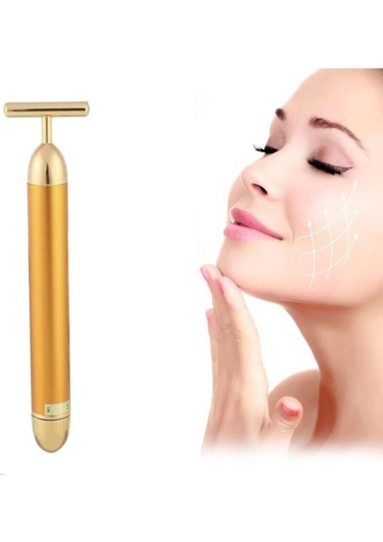 Yeni Nesil Titreşimli Yüz Masajı Güzellik Bakımı T Şekli Masaj Aleti T1505