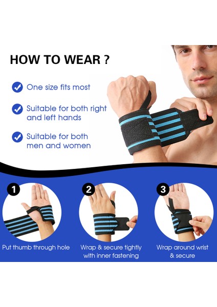 Spor Tam Bilek Koruyucu Wrap Ayarlanabilir Bilek Basİnçlı (Yurt Dışından)