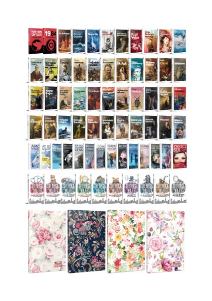 78 Dünya Klasiği ve Çiçekli Planlama Defteri seti -2