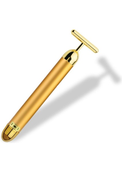 Altın Roller Enerji Güzellik Çubuğu Titreşimli Yüz Masaj Aleti